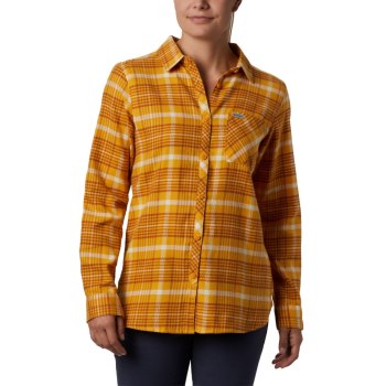 Columbia Simply Put II Flannel, Camisa Naranjas Para Mujer | 960352-MTE